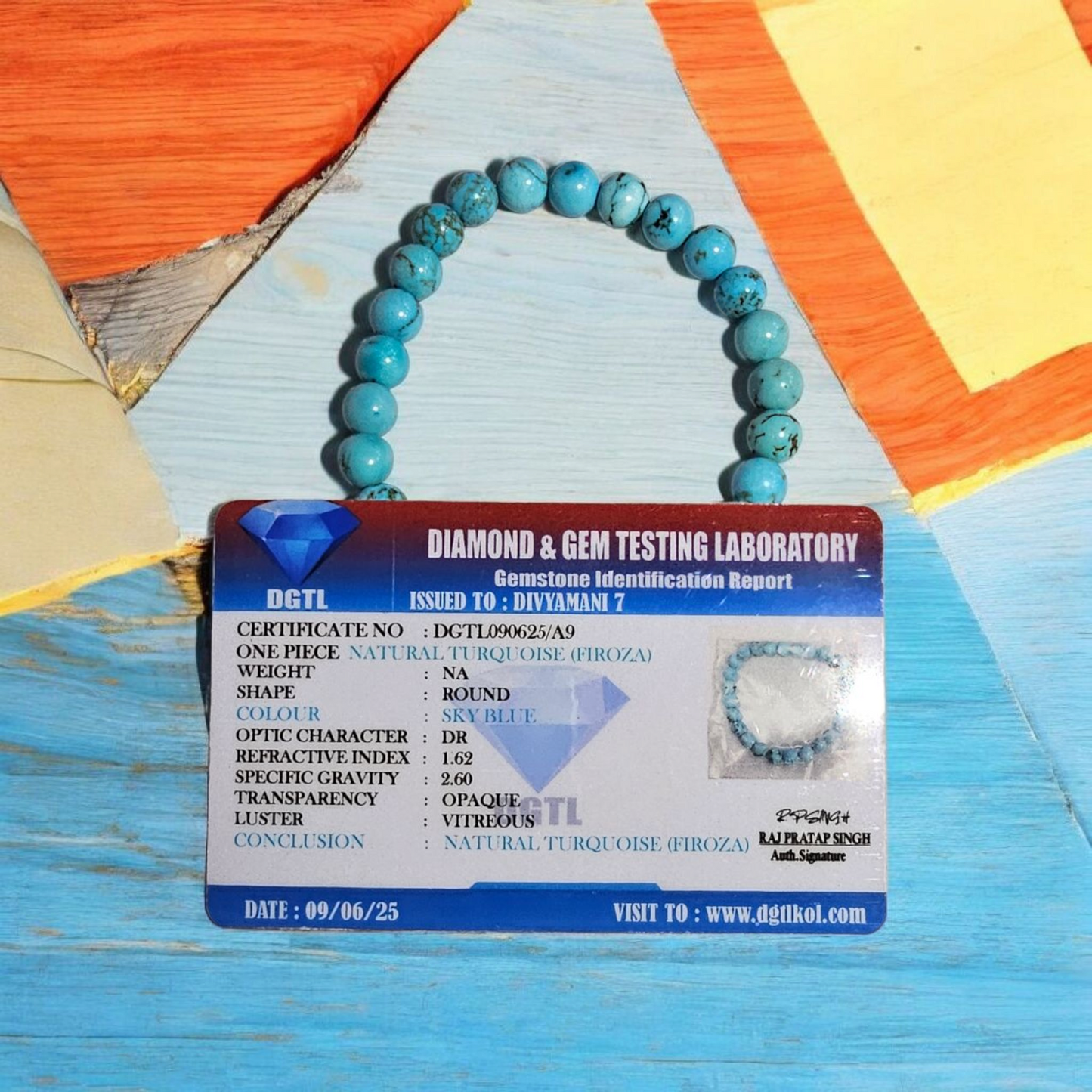 Natural Firoza Turquoise Bracelet