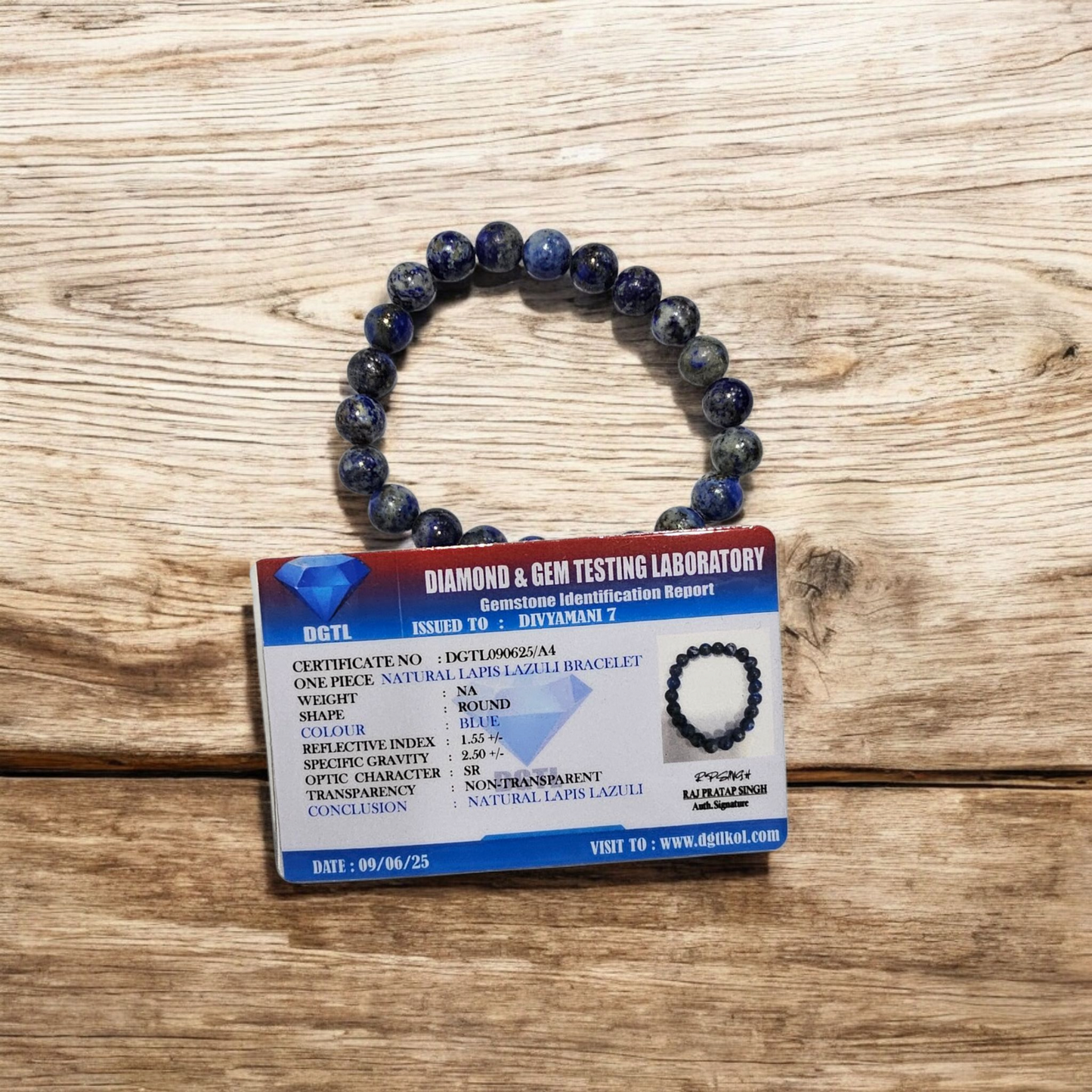 Natural Lapis Lazuli Bracelet
