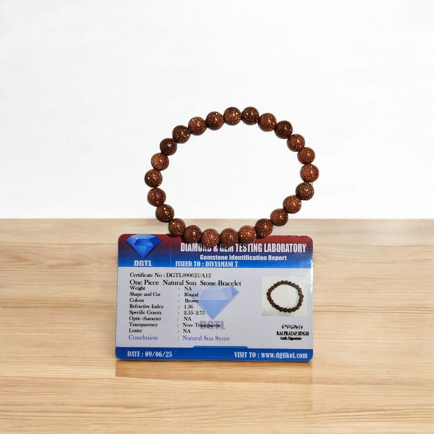 Natural Sun Stone Bracelet