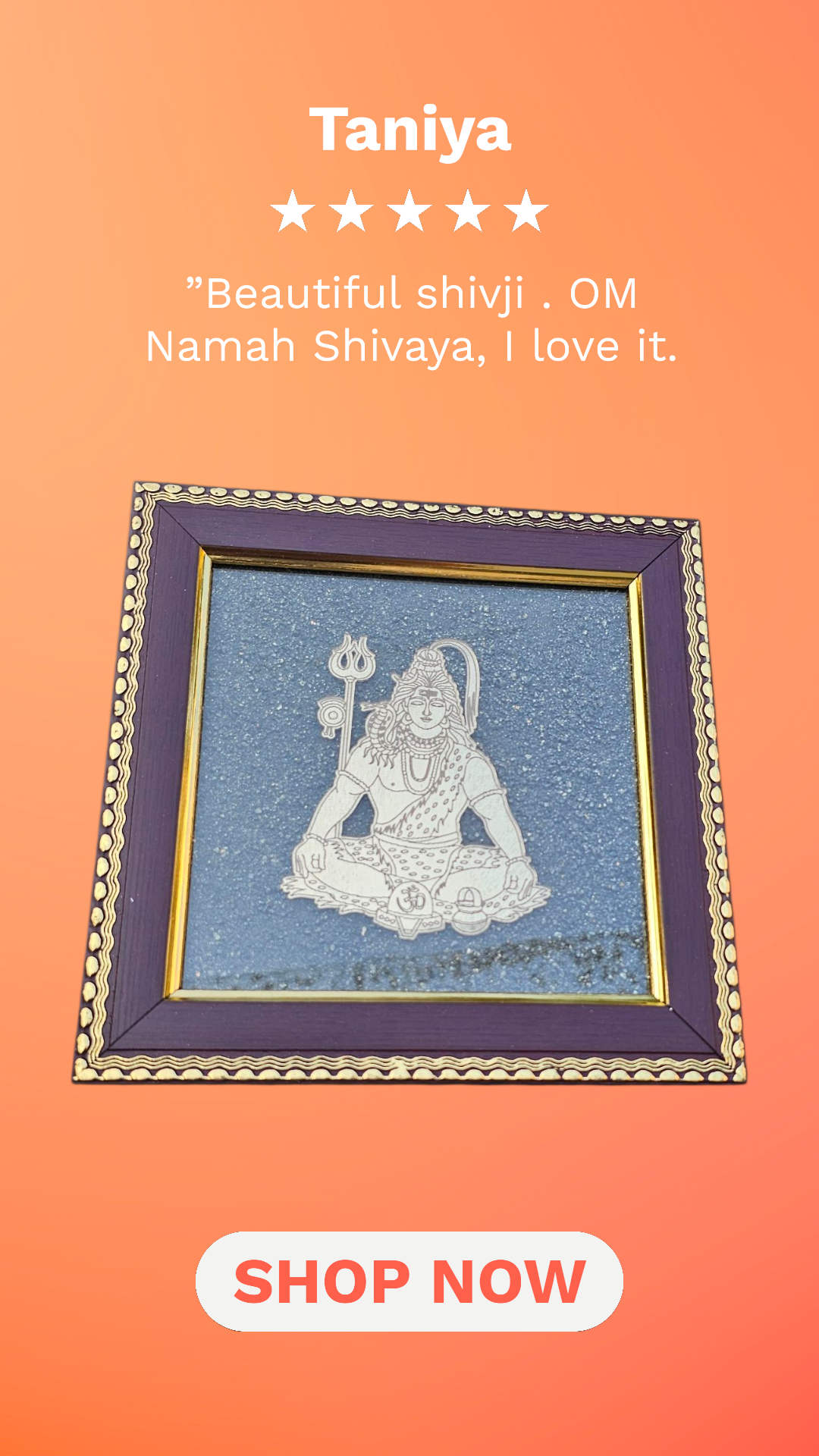 Raw Pyrite Photo Frame