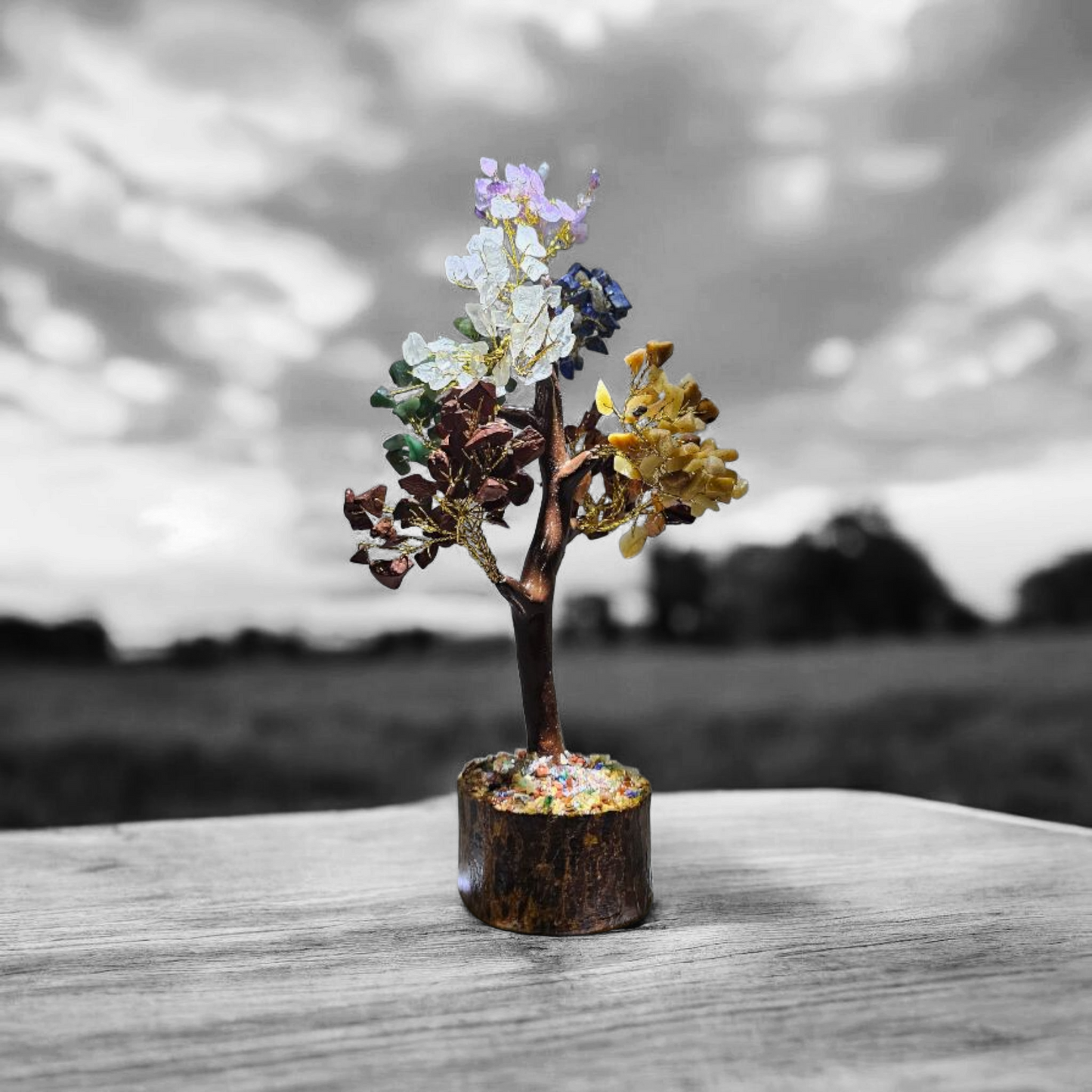 🌳Natural 7 Chakra Gem Stone Tree 350 Gsm