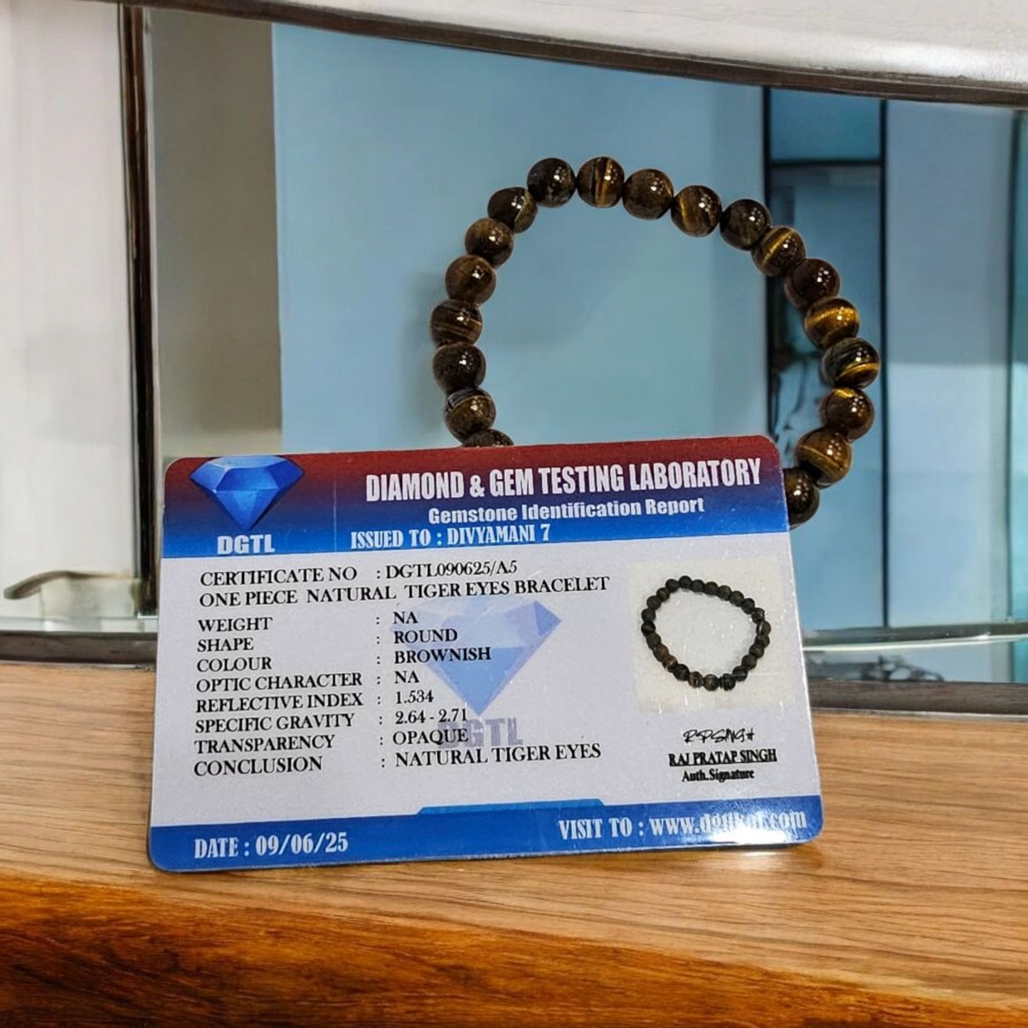Tiger Eye Natural Stone Bracelet