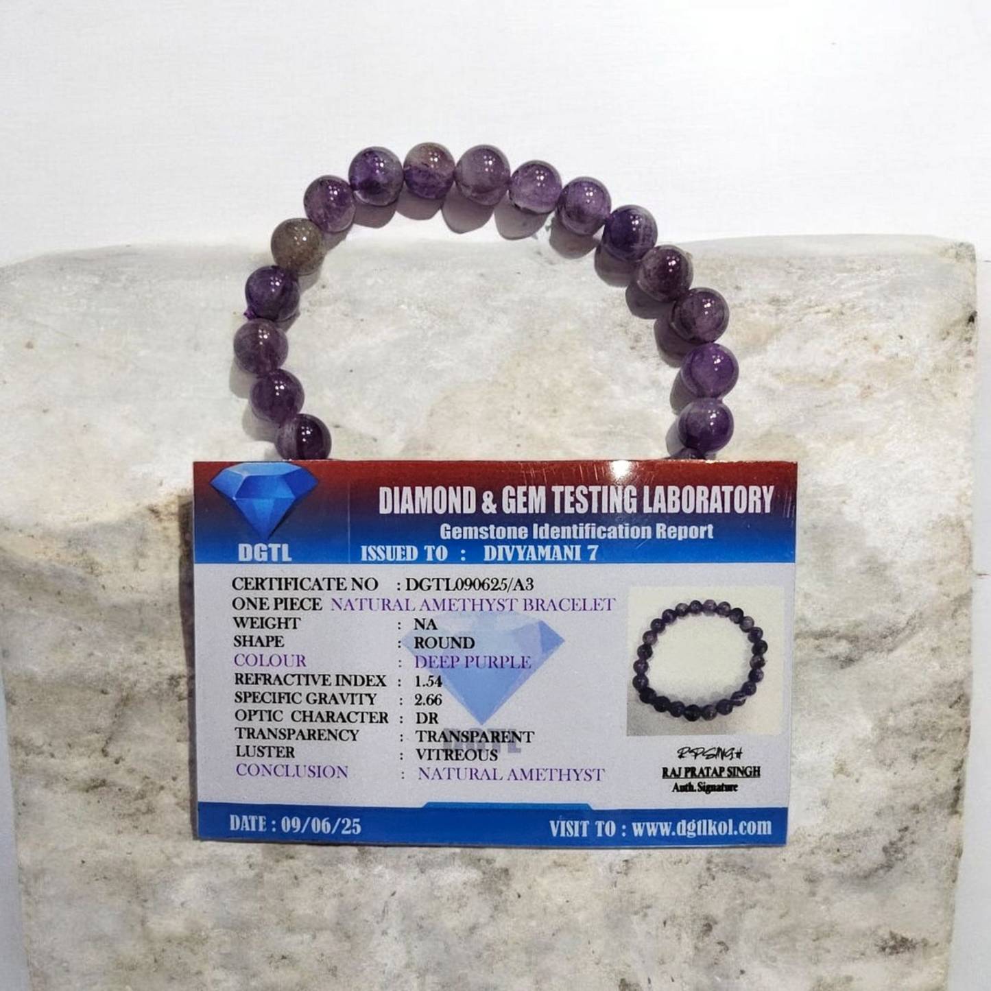 Natural Amethyst Bracelet