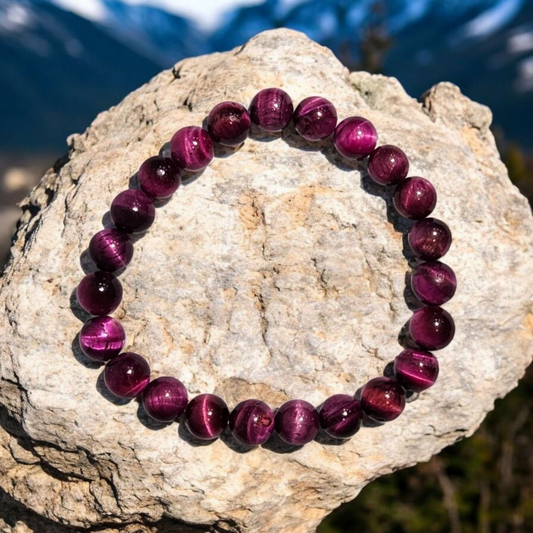 Pink Tiger Eye Bracelet
