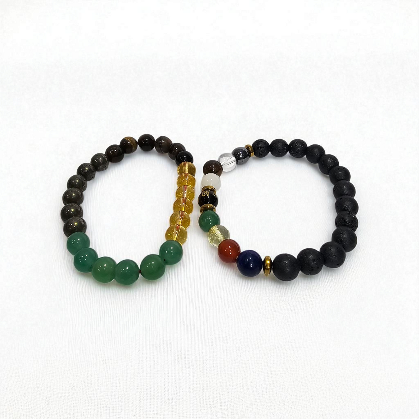 Money Magnet Bracelet + Lava 7 Chakra Bracelet Combo Offer