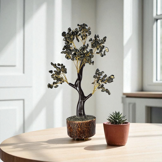 🌳 Pyrite Crystal Tree – 350 GSM