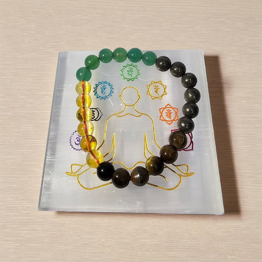 💰 Money Magnet Bracelet + Selenite Recharging Plate Combo