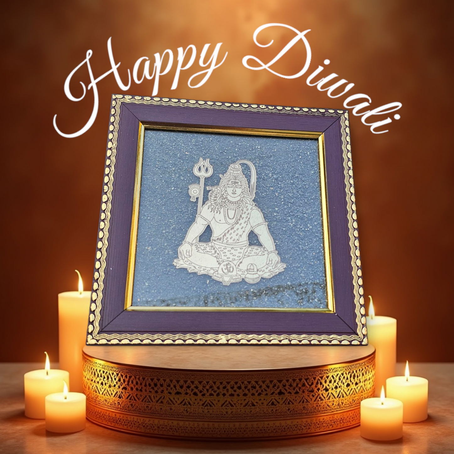 Raw Pyrite Photo Frame