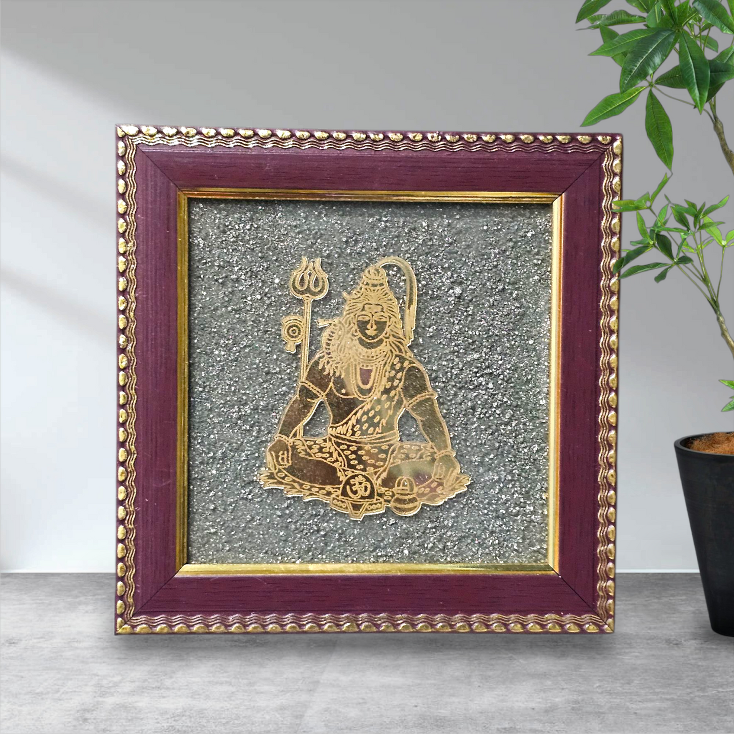 Raw Pyrite Photo Frame